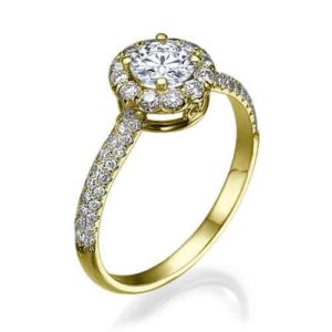 טבעת אירוסין קמרון זהב