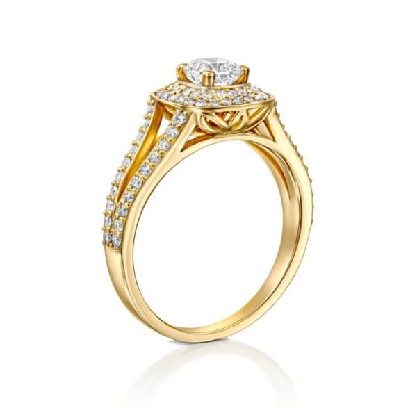 טבעת יהלומים אלכסיס 1.41 קראט - זהב - מיושרת
